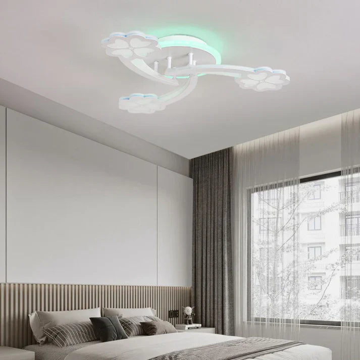 Lustra LED Mini SPRING RGB Echivalent 400W Telecomanda