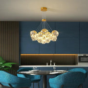 Lustra LED Suspendata Sparkle Abajur Transparent