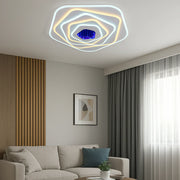 Lustra LED Pentagon RGB Echivalent 800W Telecomanda