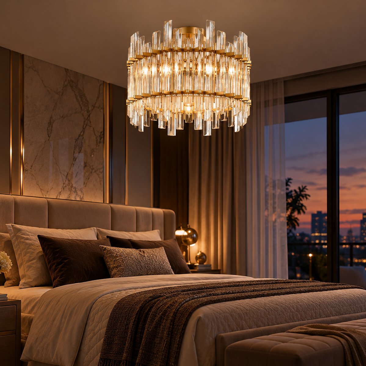 Candelabru Aplicat Cristal Luxury ALEXANDRIA 40cm Premium