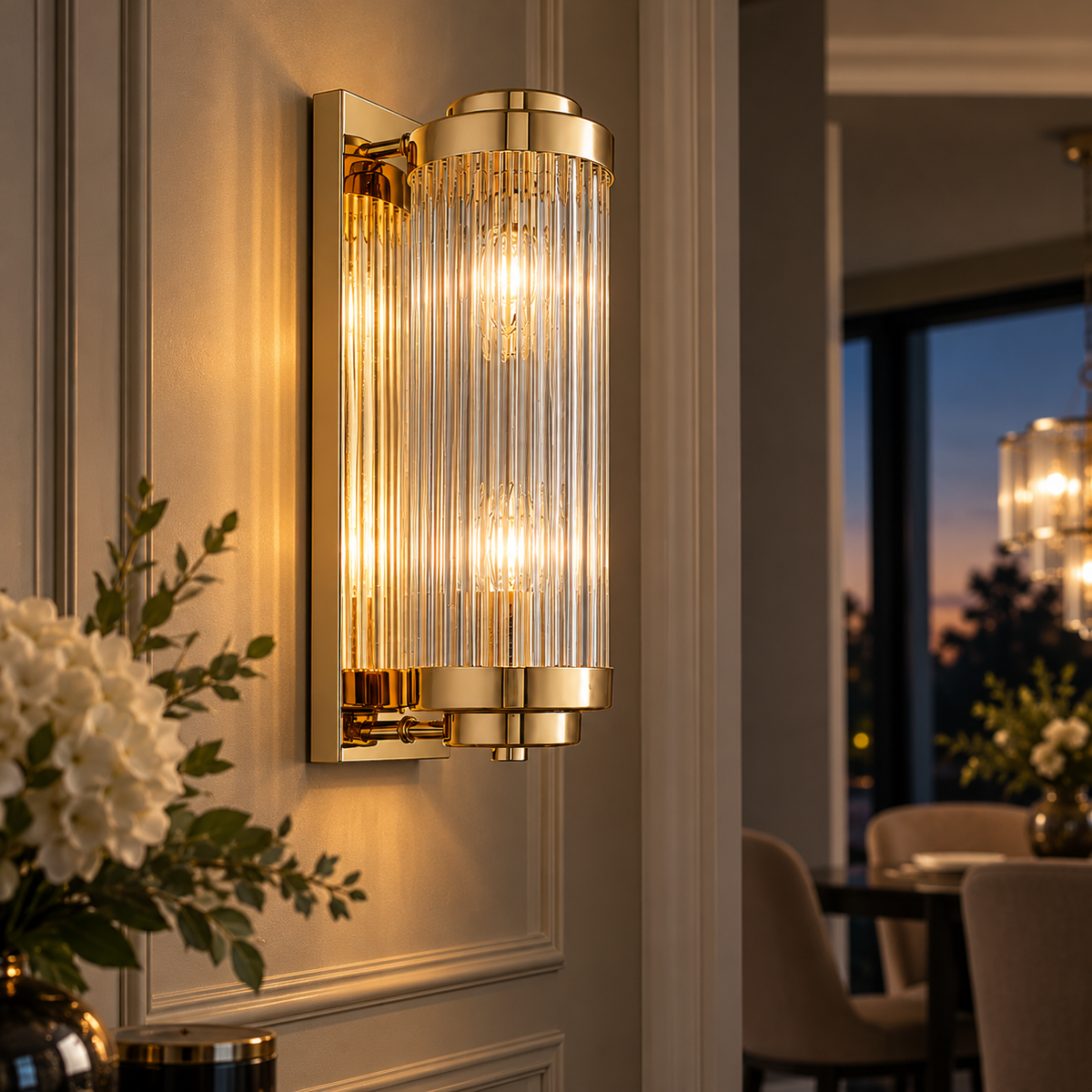 Aplica Perete Gold Luxury SERGIO Rotativa Reglabila