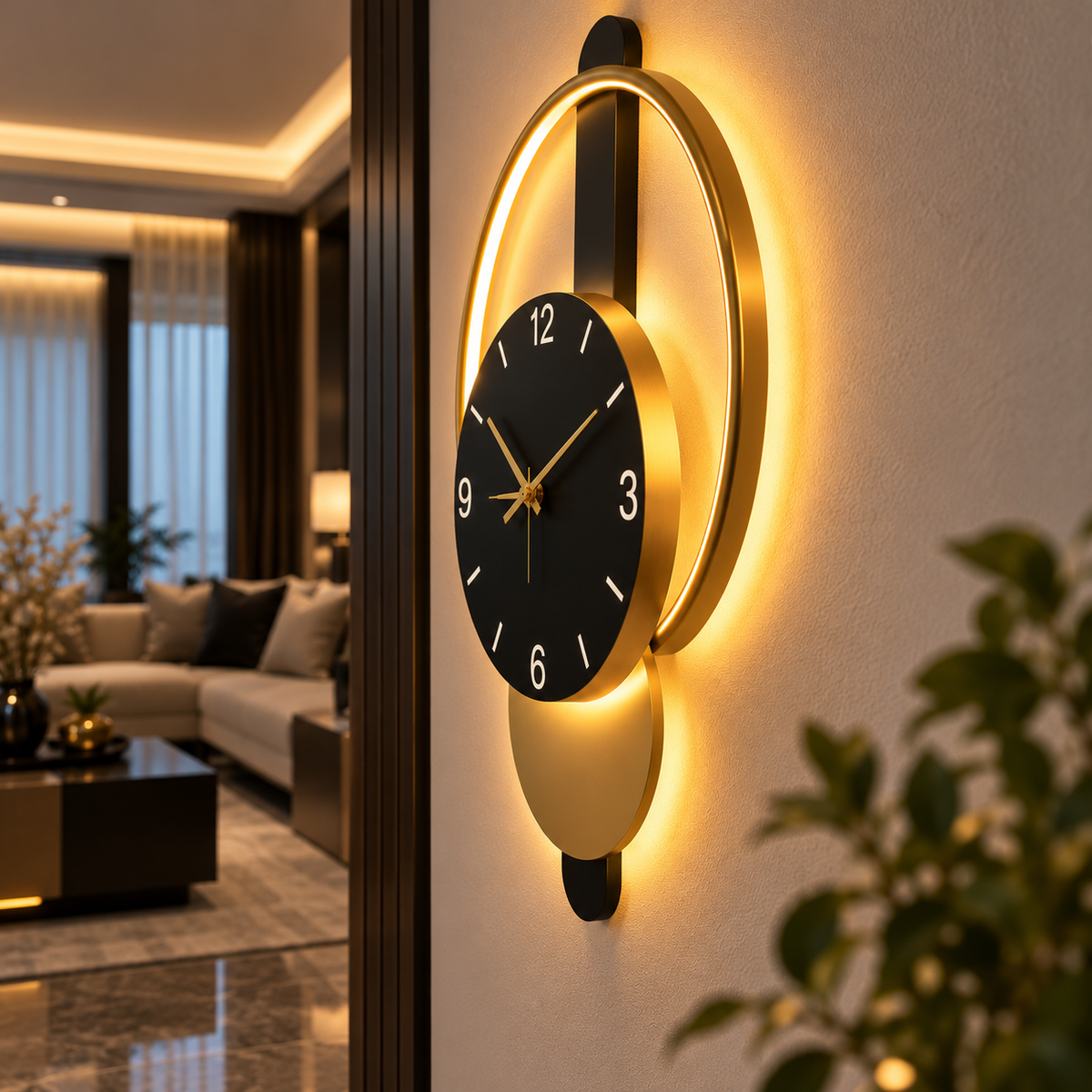 Aplica LED cu Ceas 18W ORION GOLD 30cm CCT