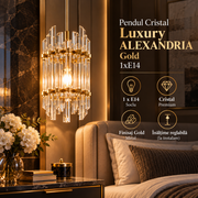 Pendul Cristal Luxury ALEXANDRIA Gold