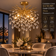 Candelabru Cristal Luxury Gold CINDY