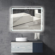 Oglinda Led 80X60Cm 3 Lumini Dezaburire Si Touch Od037Y Mirror