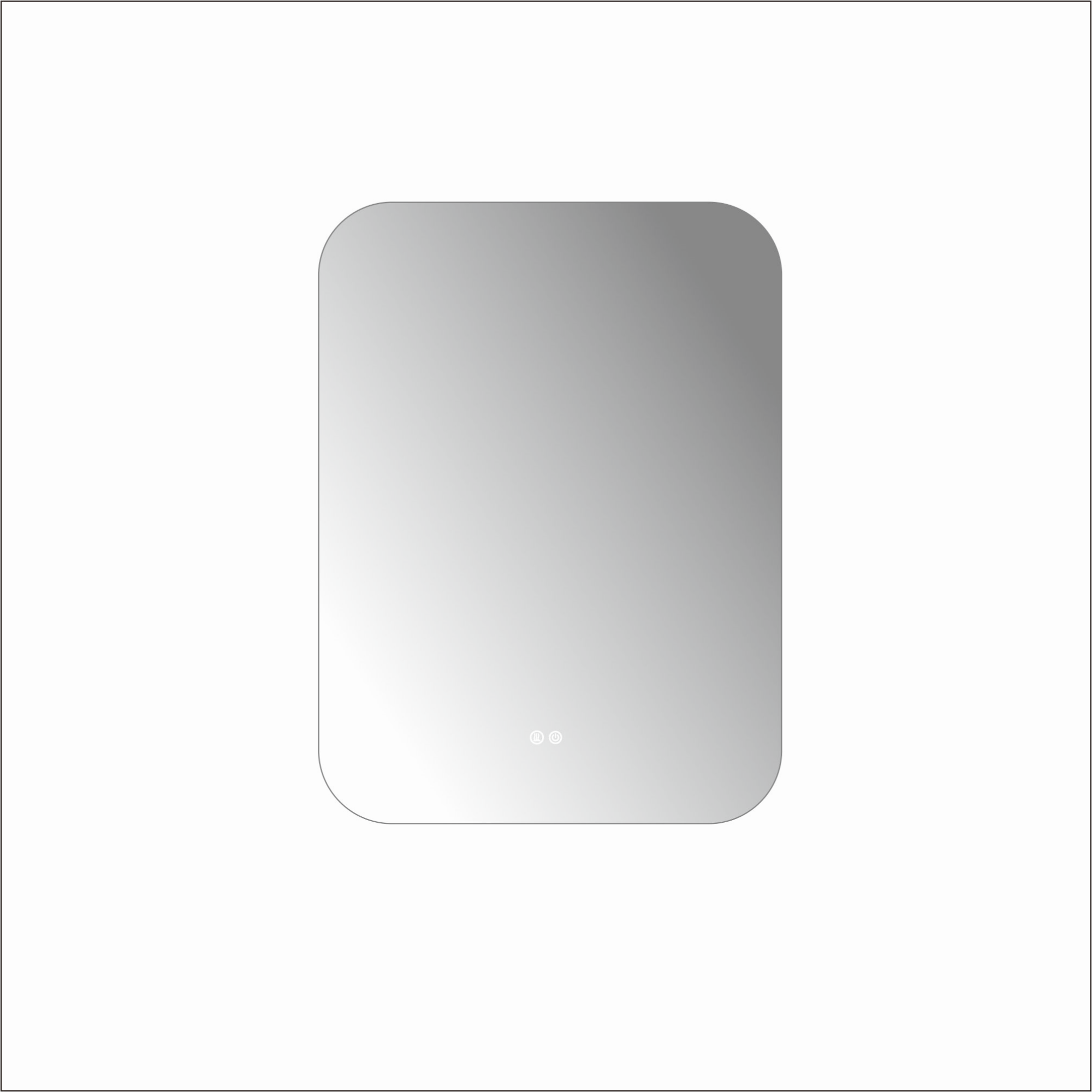 Oglinda Led 50X70Cm 3 Lumini Dezaburire Si Touch Od038 Mirror
