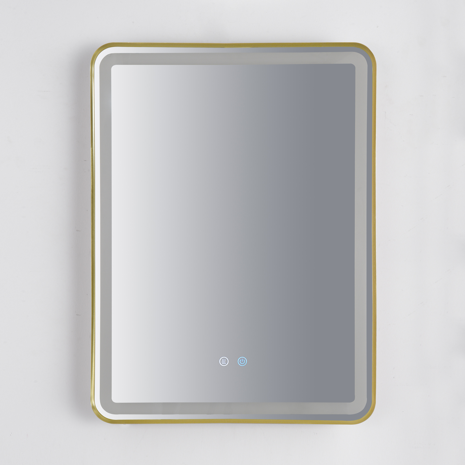 Oglinda LED 60x80cm Rama Aurie, 3 Lumini, Dezaburire si Touch OD039/GD