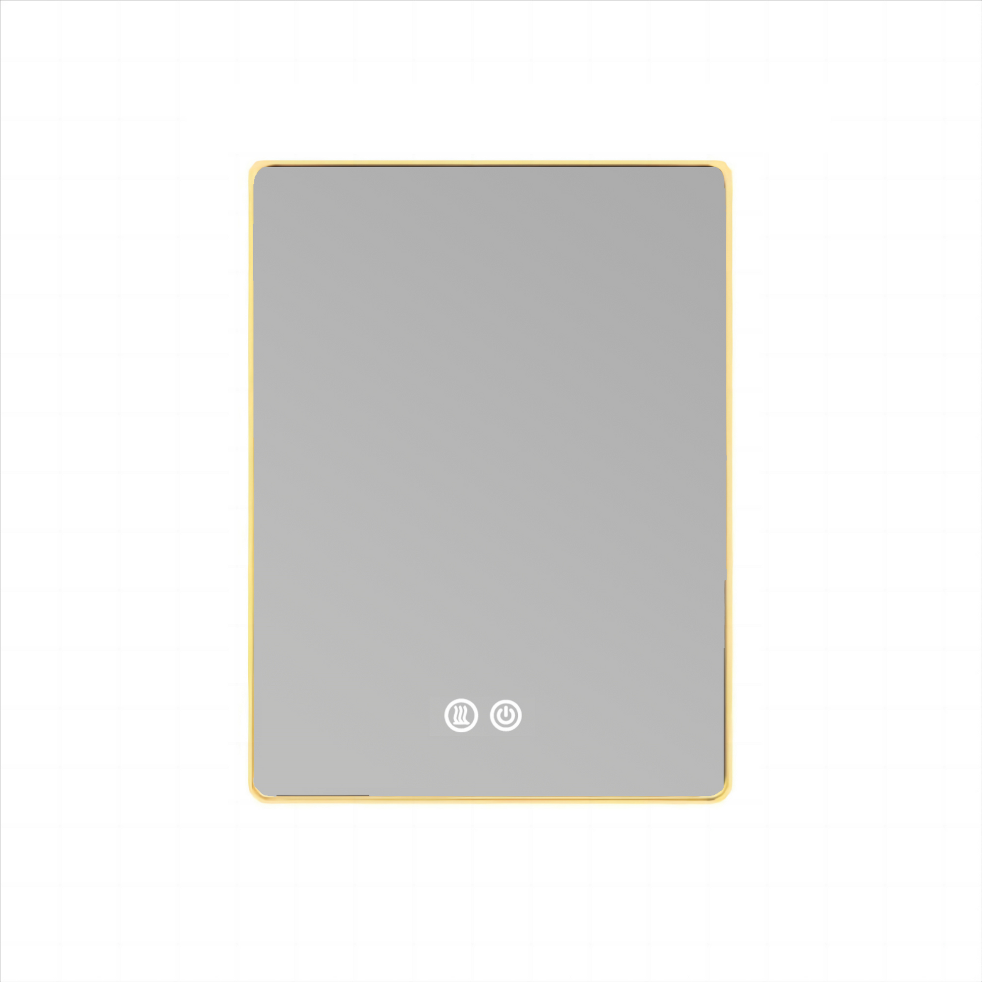 Oglinda LED 60x80cm Rama Aurie, 3 Lumini, Dezaburire si Touch OD041/GD