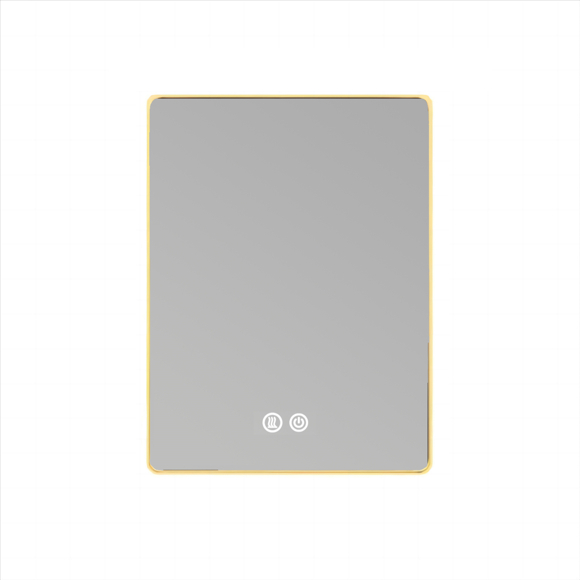 Oglinda LED 60x80cm Rama Aurie, 3 Lumini, Dezaburire si Touch OD041/GD