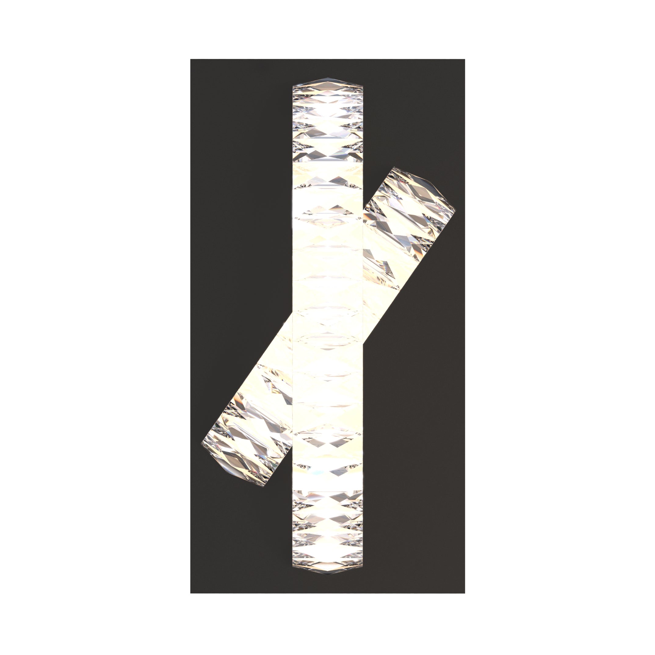 Aplica LED PREMIUM Cristal TULA BLACK Telecomanda by ZumaLine