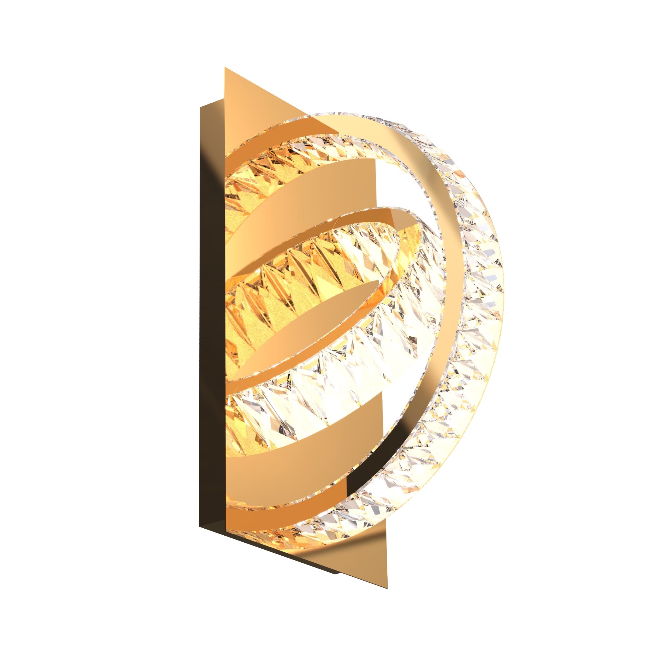 Aplica LED PREMIUM Cristal TULA GOLD Telecomanda by ZumaLine