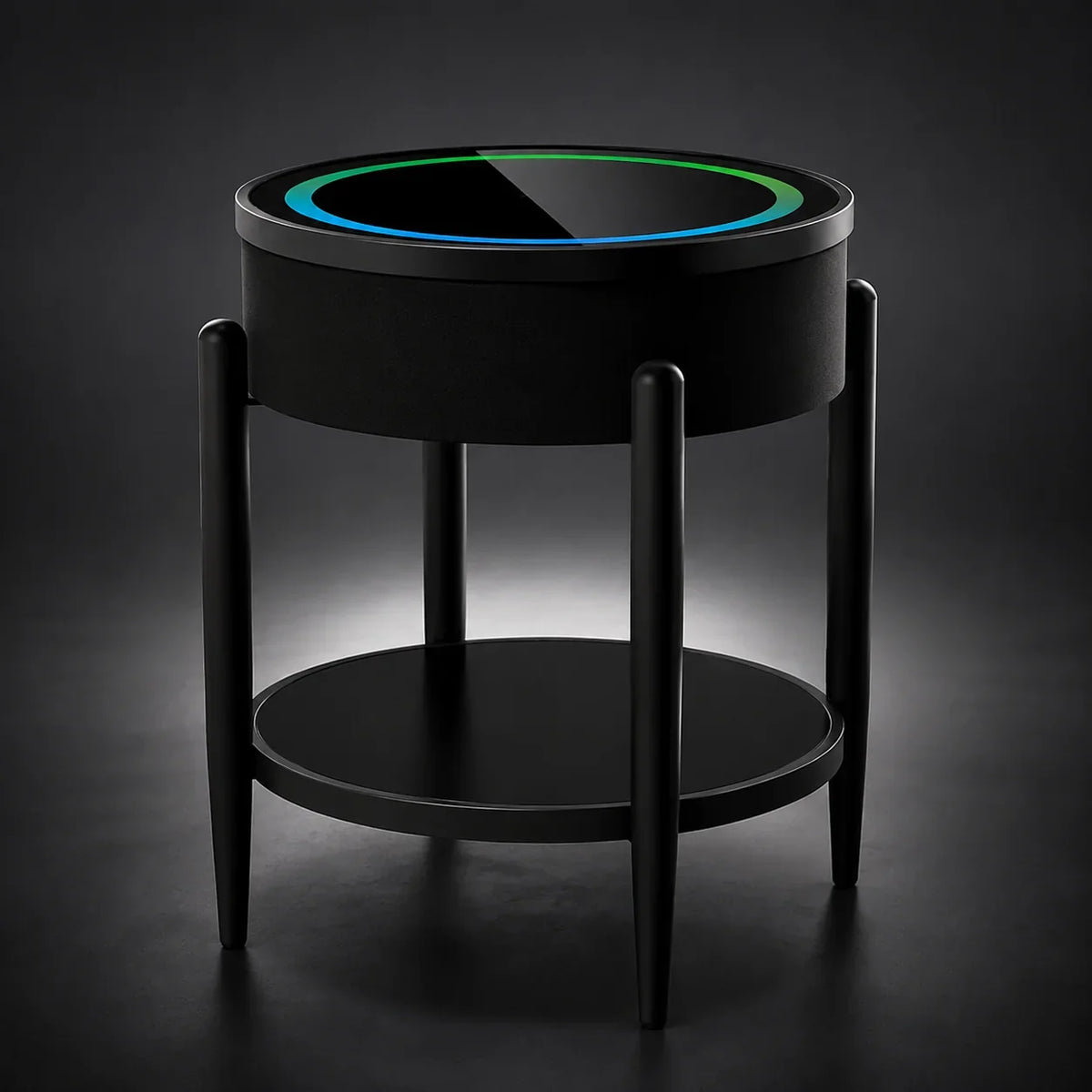 Masuta LED RGB SMART PREMIUM Incarcare Wireless | Boxa Bluetooth | USB | TWS | Control Touch