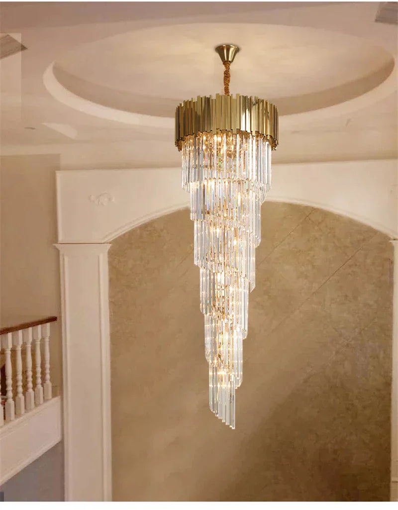 Candelabru Cristal GLORY GOLDEN LUXURY 160cm