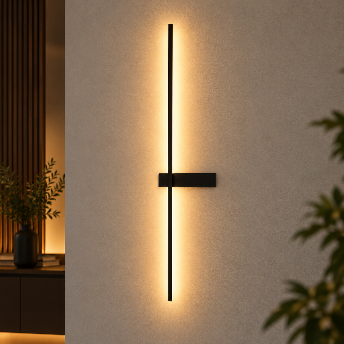 Aplica LED ARCO Black 90cm CCT Echivalent 150W Premium