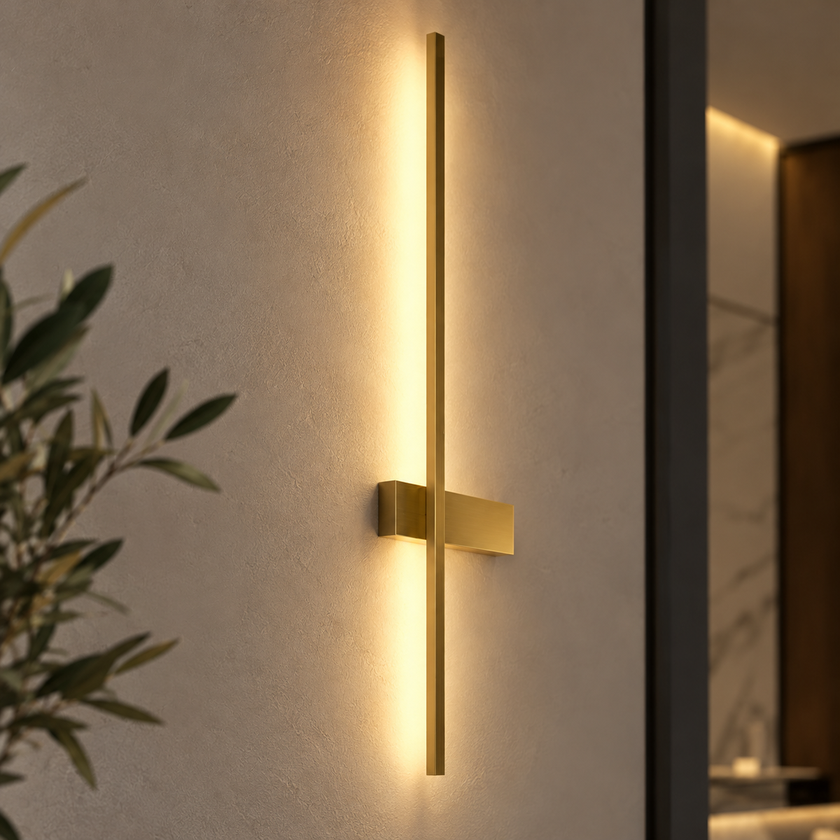 Aplica LED ARCO Gold 60cm CCT Echivalent 100W Premium