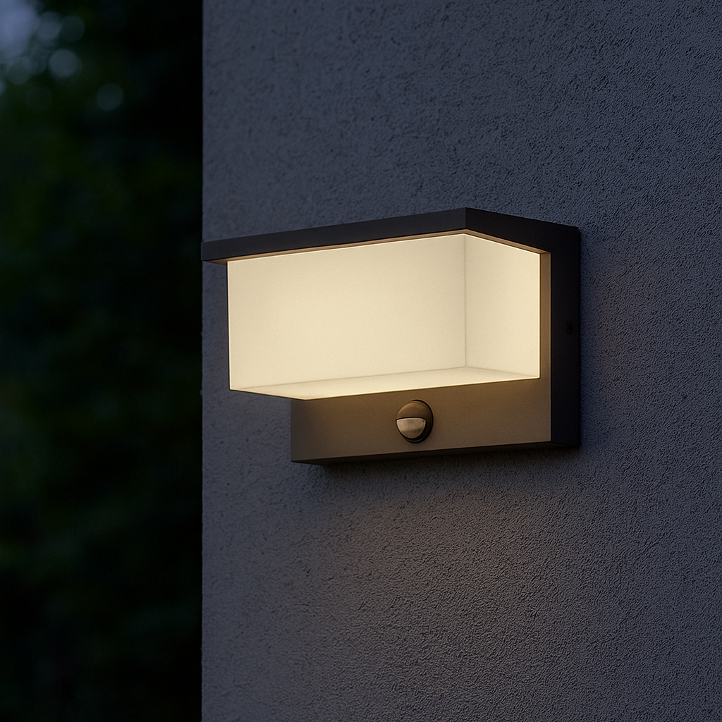 Aplica LED de exterior cu senzor NESTOS, IP54, antracit