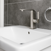 Baterie Lavoar Gri Mat din Alama Design Modern si Elegant