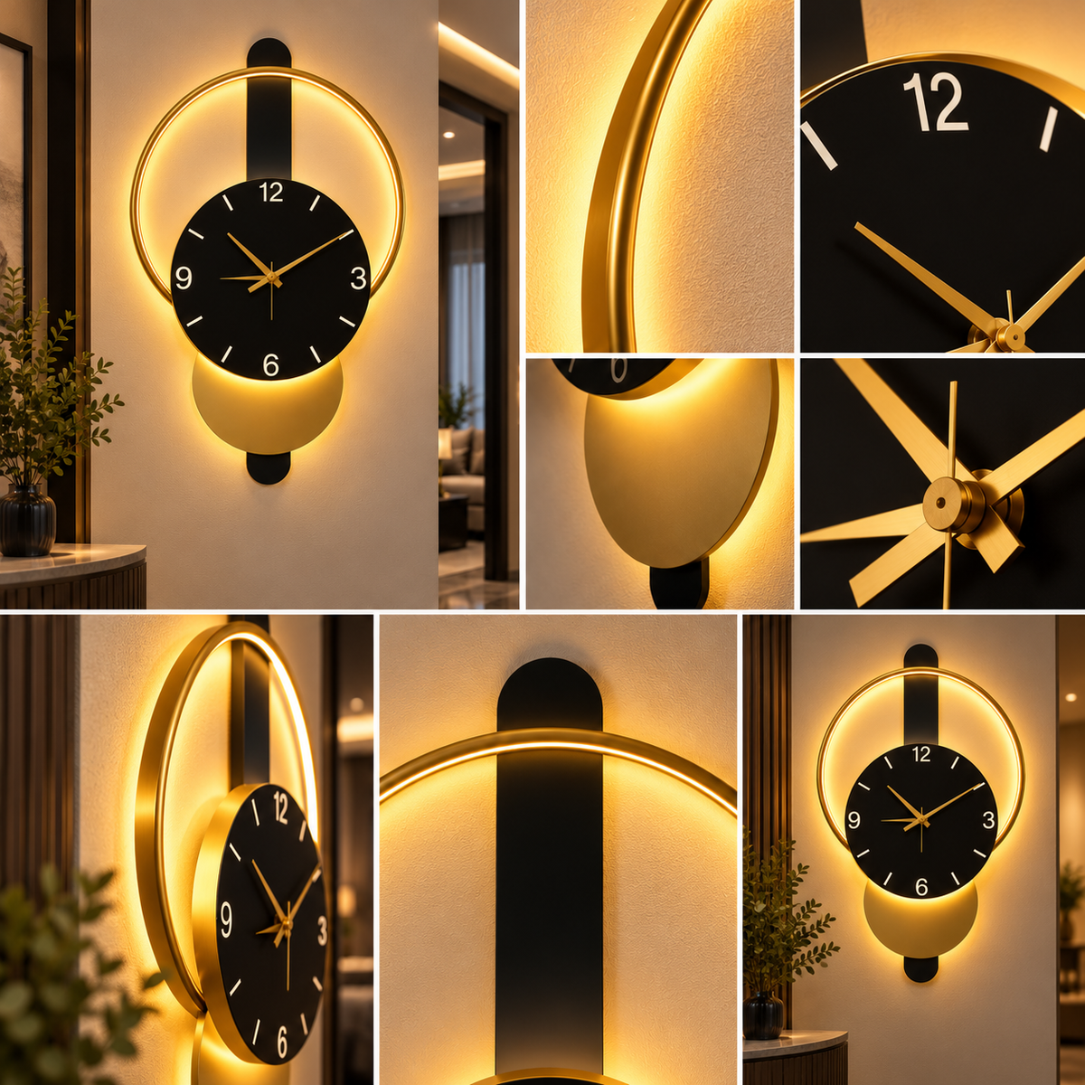 Aplica LED cu Ceas 18W ORION GOLD 30cm CCT