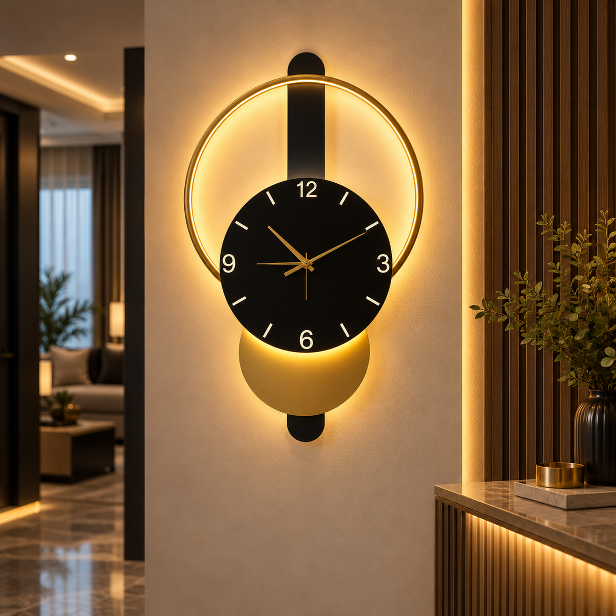 Aplica LED cu Ceas 18W ORION GOLD 30cm CCT