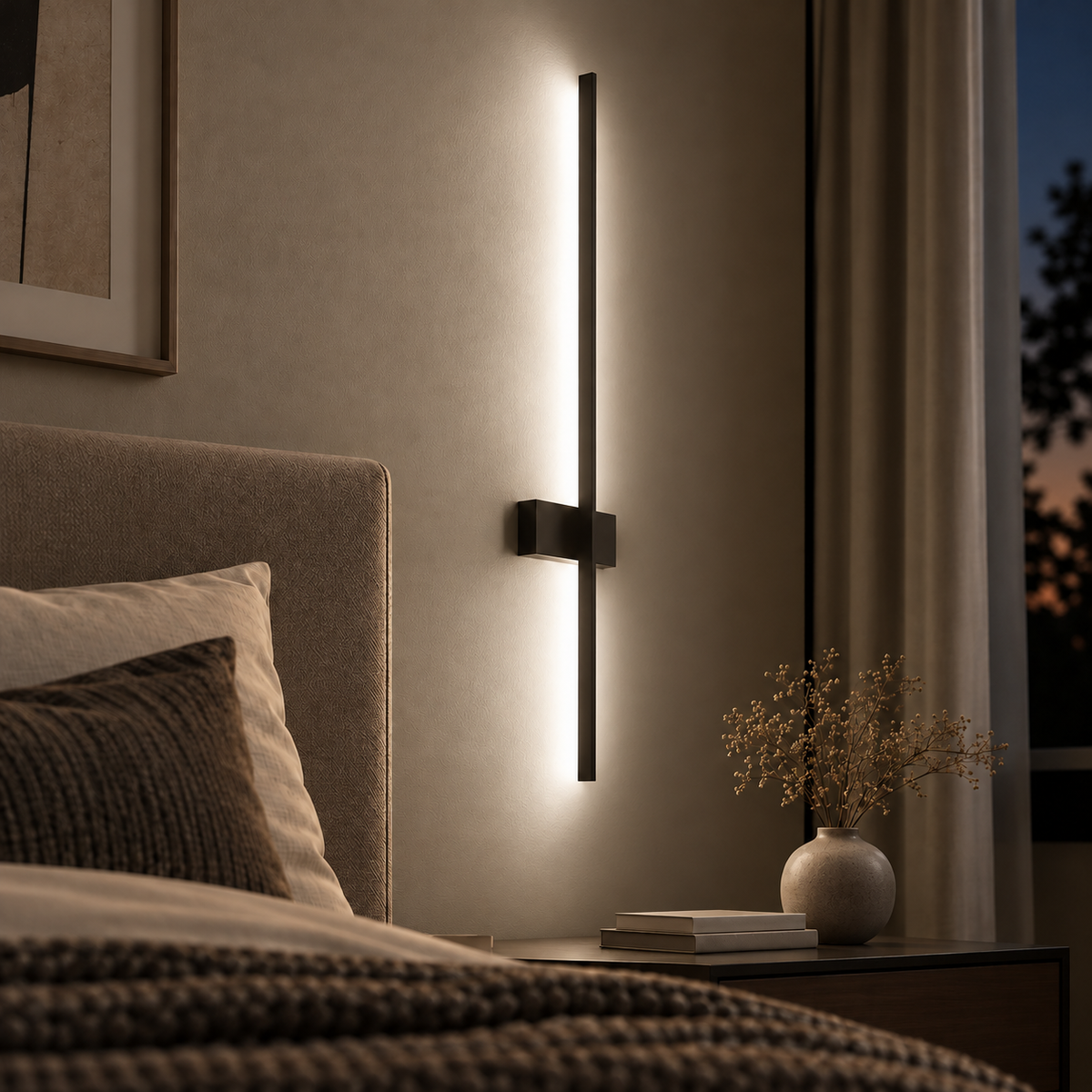Aplica LED ARCO Black 60cm CCT Echivalent 100W Premium