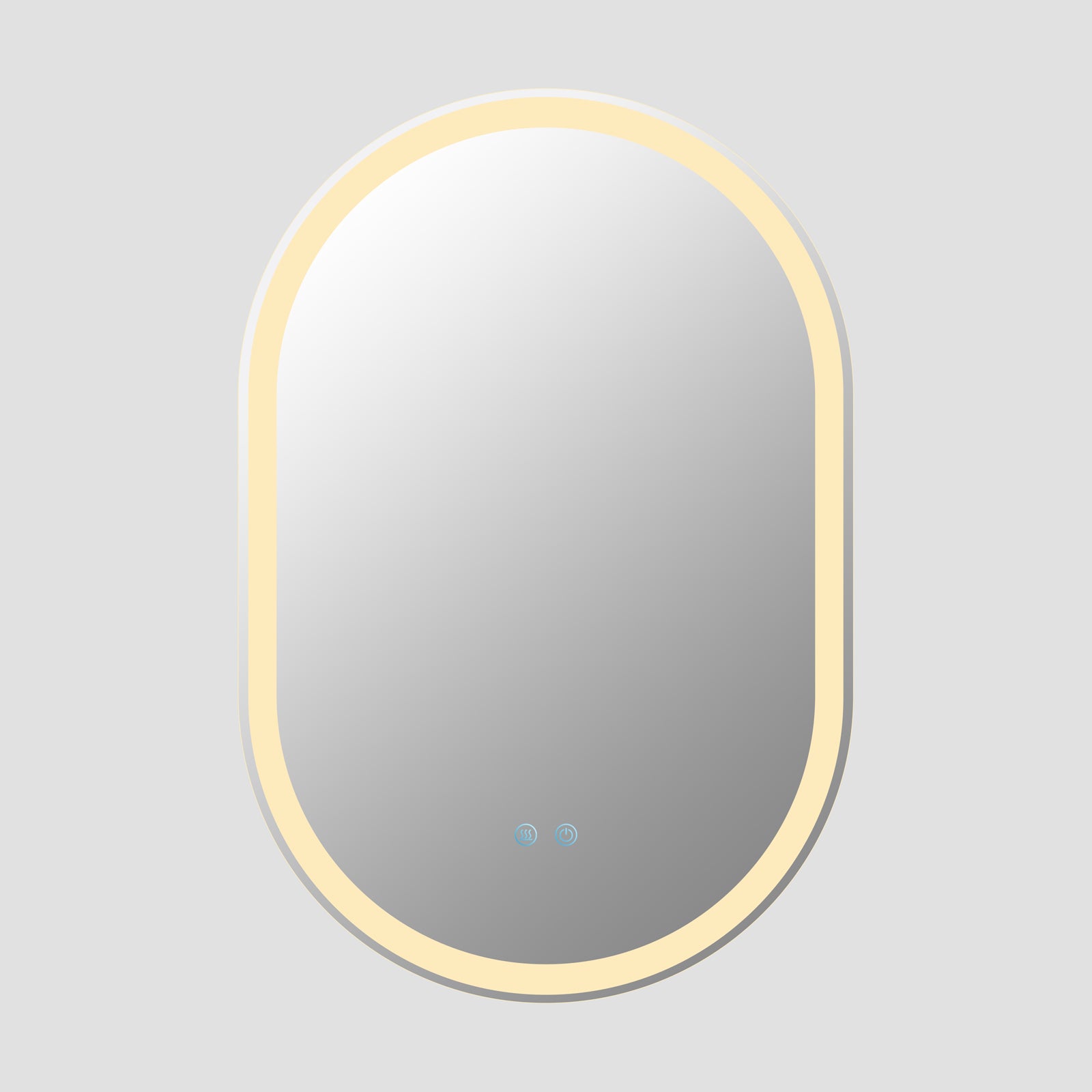 Oglinda LED Ovala 60x90cm, 3 Lumini, Dezaburire si Touch OD061