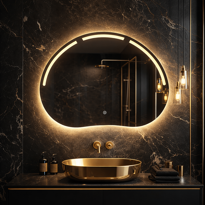 Oglinda LED FRAMELESS TOULOUSE 80x60CM 3 Lumini si Touch