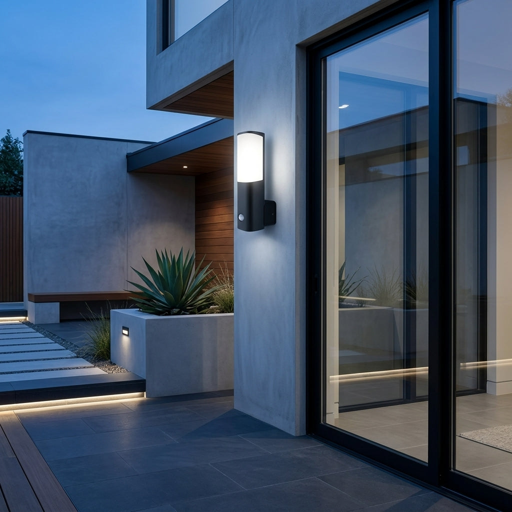 Aplica LED Exterior ORELLI Senzor Infrared Lumina Calda 7W Neagra IP54