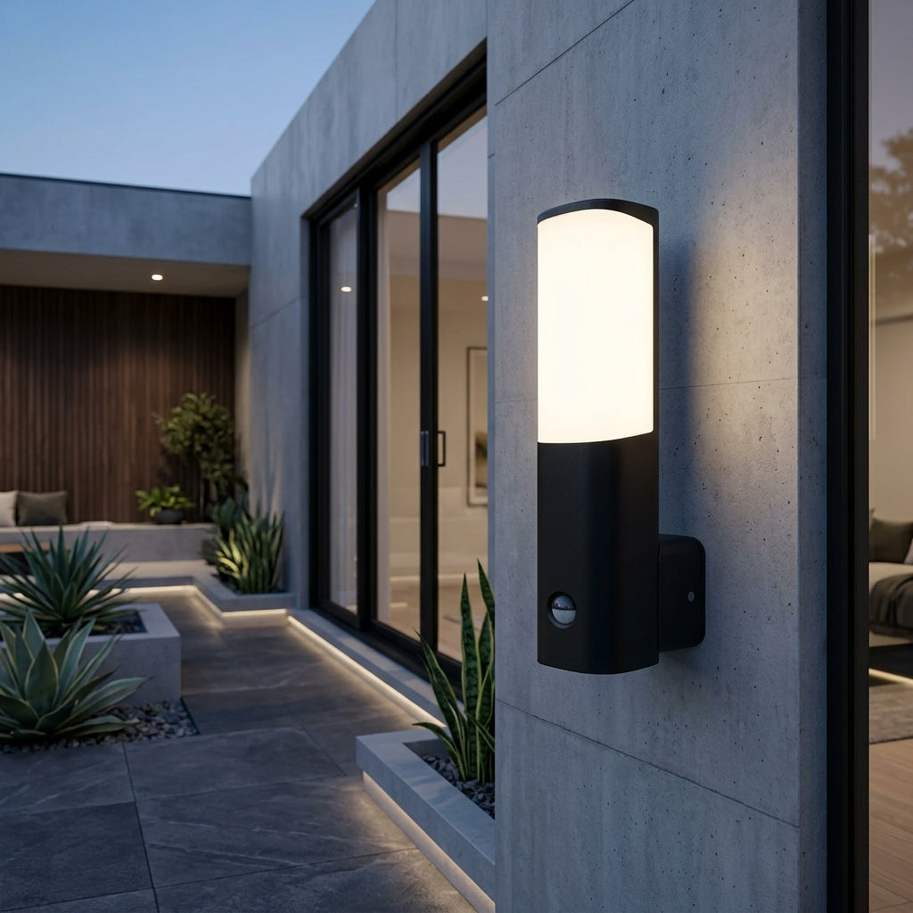 Aplica LED Exterior ORELLI Senzor Infrared Lumina Calda 7W Neagra IP54