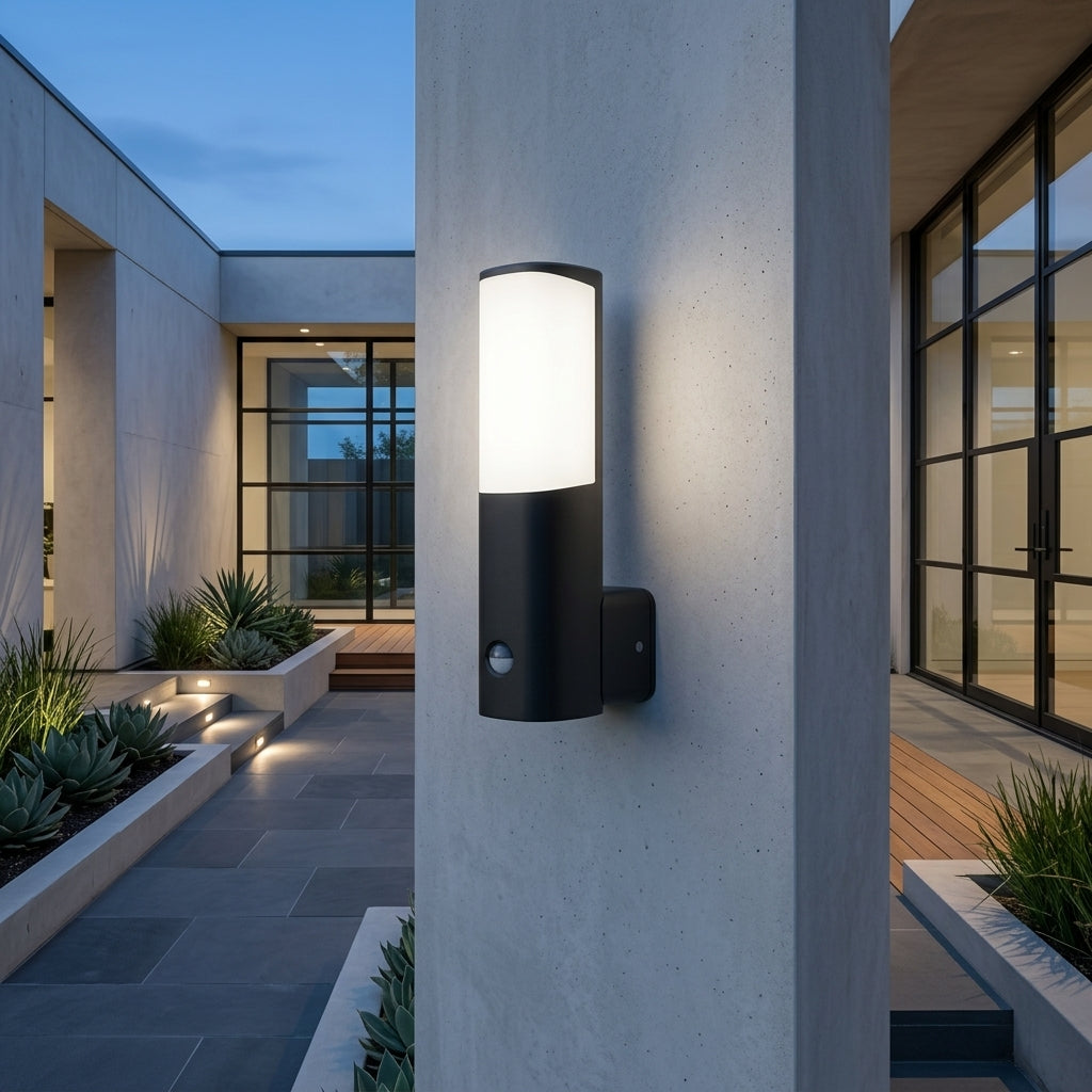 Aplica LED Exterior ORELLI Senzor Infrared Lumina Calda 7W Neagra IP54