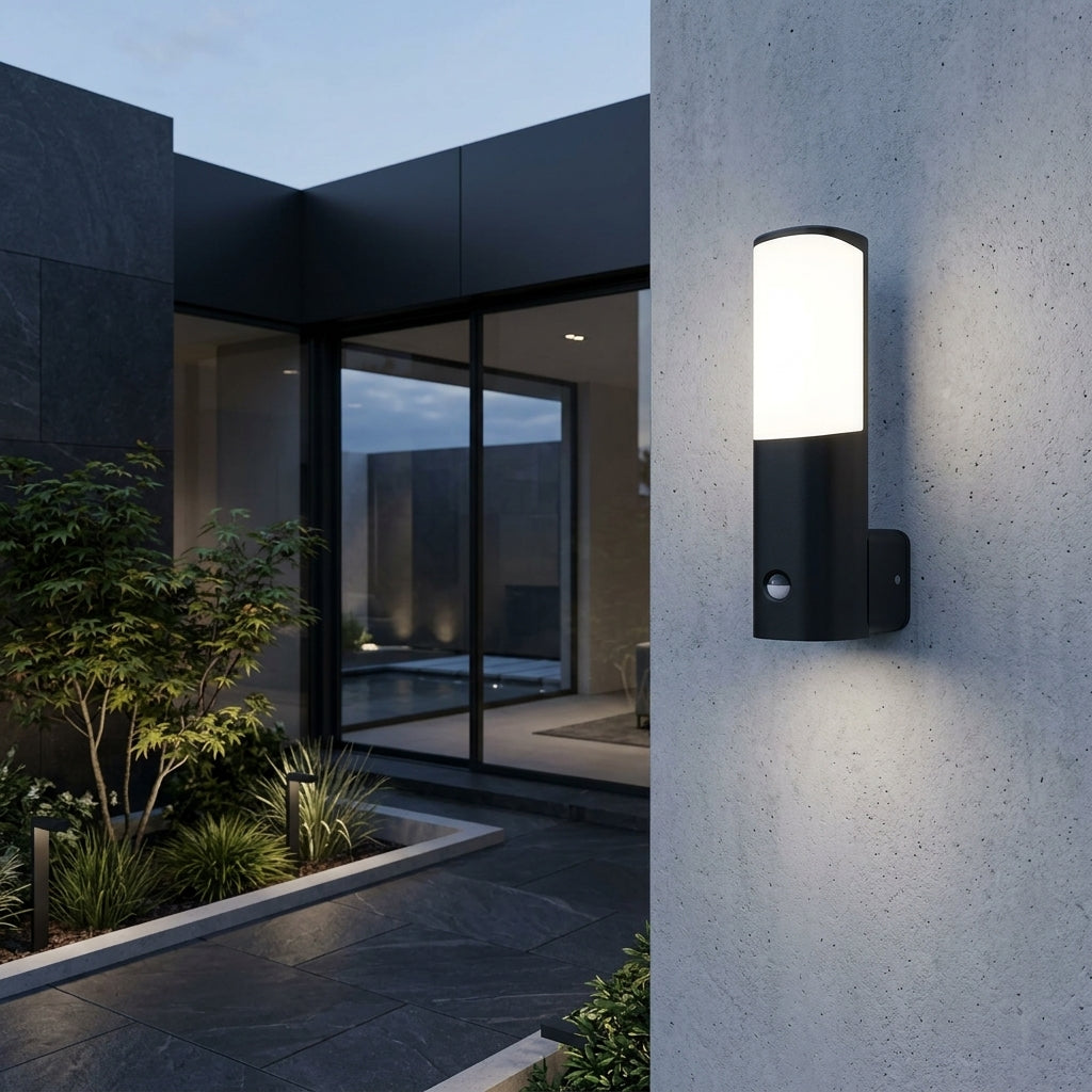 Aplica LED Exterior ORELLI Senzor Infrared Lumina Calda 7W Neagra IP54