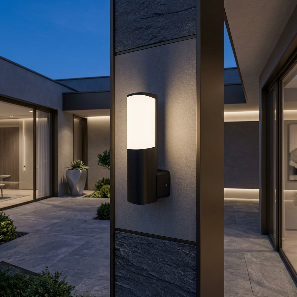 Aplica LED Exterior TARUS Lumina Calda 7W Neagra