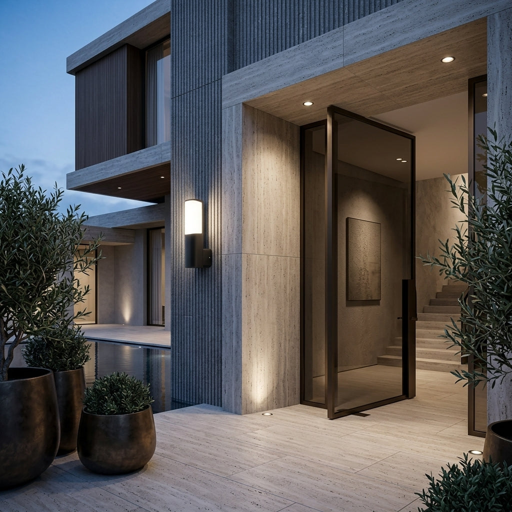 Aplica LED Exterior TARUS Lumina Calda 7W Neagra