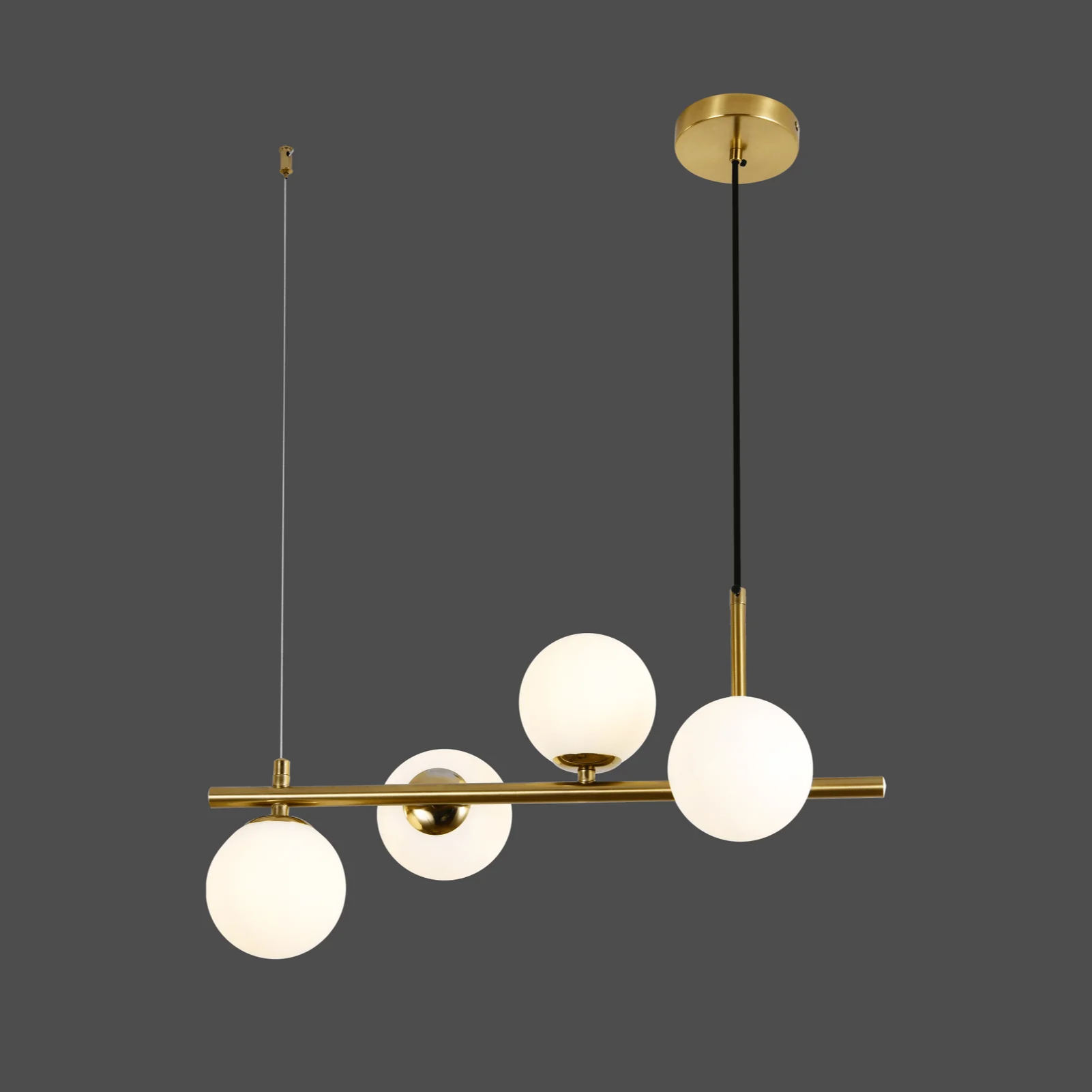 Lustra Suspendata PROTIS Gold Abajur MAT