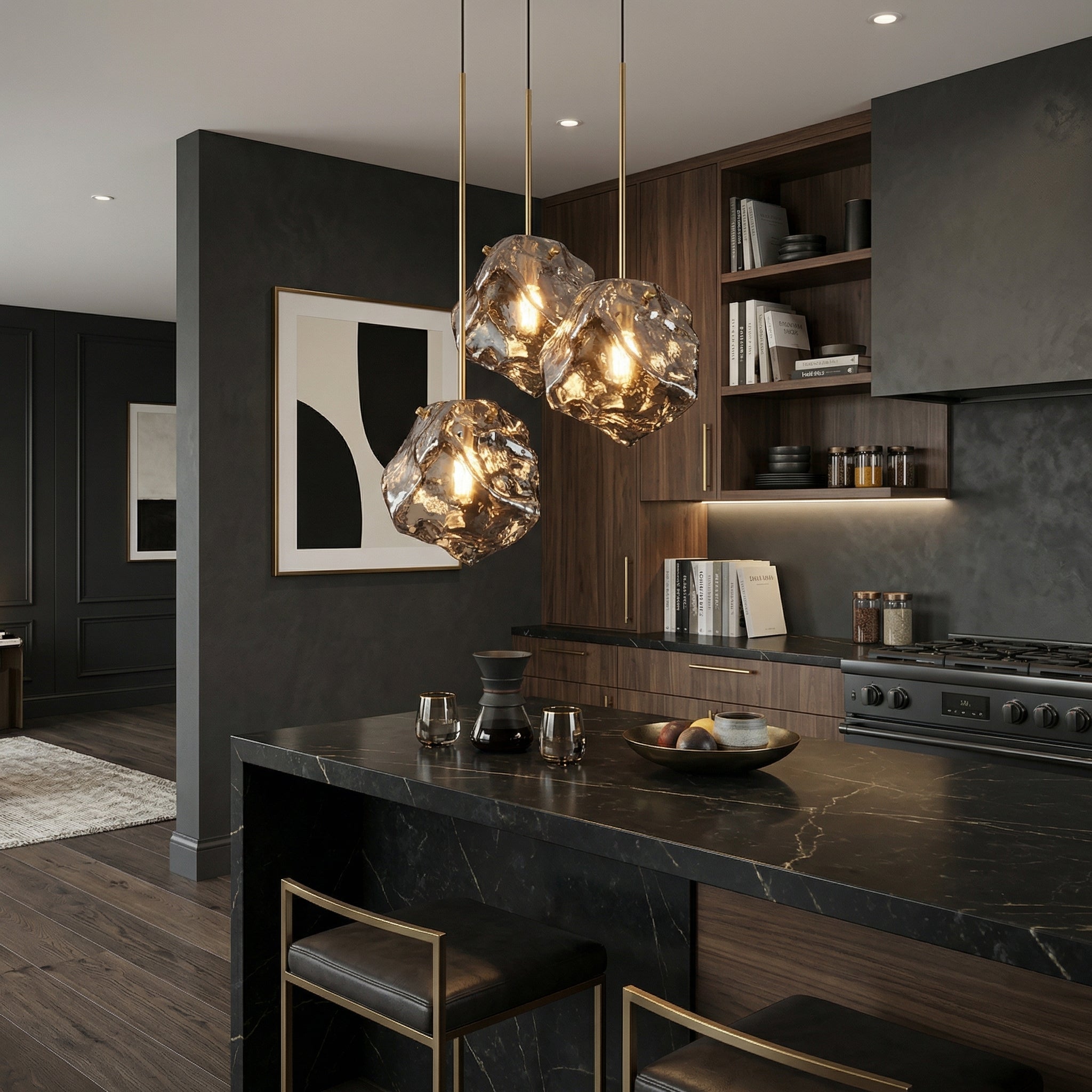 Lustra Suspendata KIRA 5xE14 Black TT1002-3