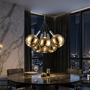 Lustra LED BALLS Unique Gold&Chrome Echivalent 200W