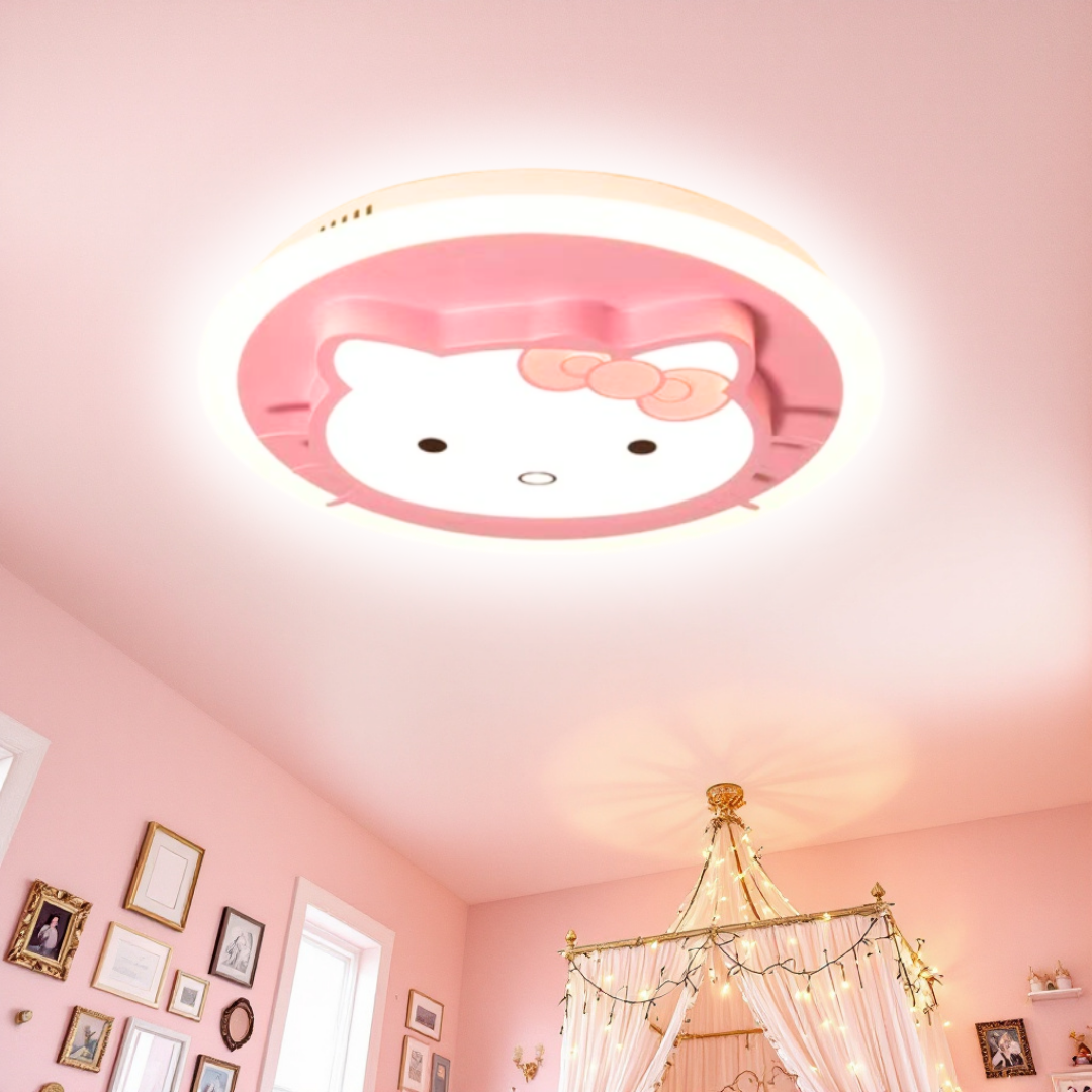 Lustra LED 104W Pink Kitty Telecomanda Echivalent 400W