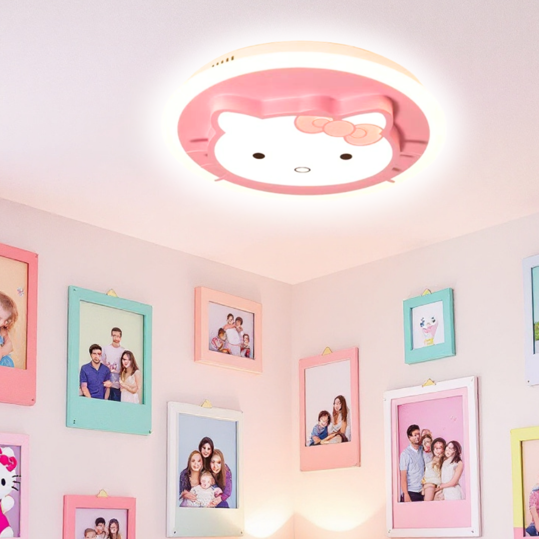 Lustra LED 104W Pink Kitty Telecomanda Echivalent 400W