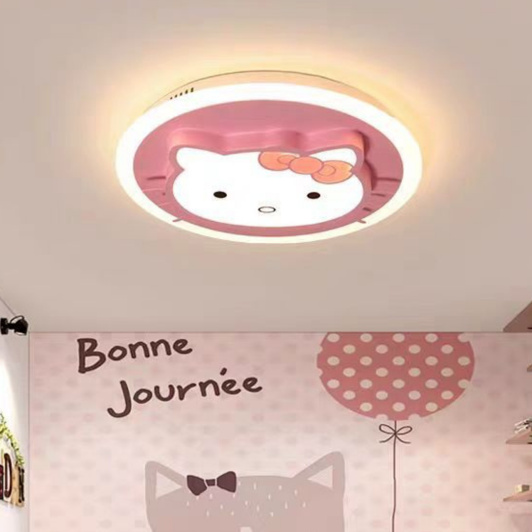 Lustra LED 104W Pink Kitty Telecomanda Echivalent 400W