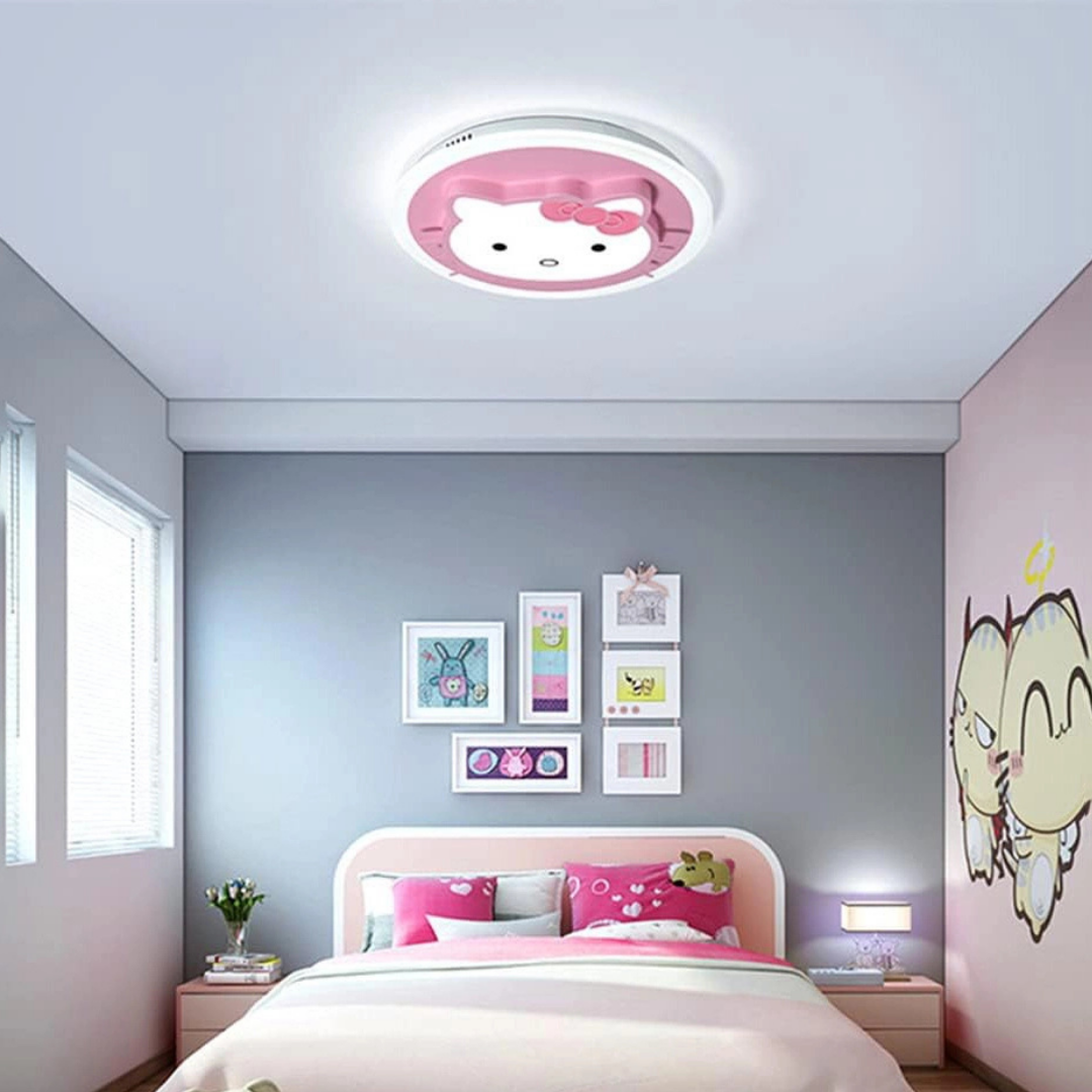 Lustra LED 104W Pink Kitty Telecomanda Echivalent 400W