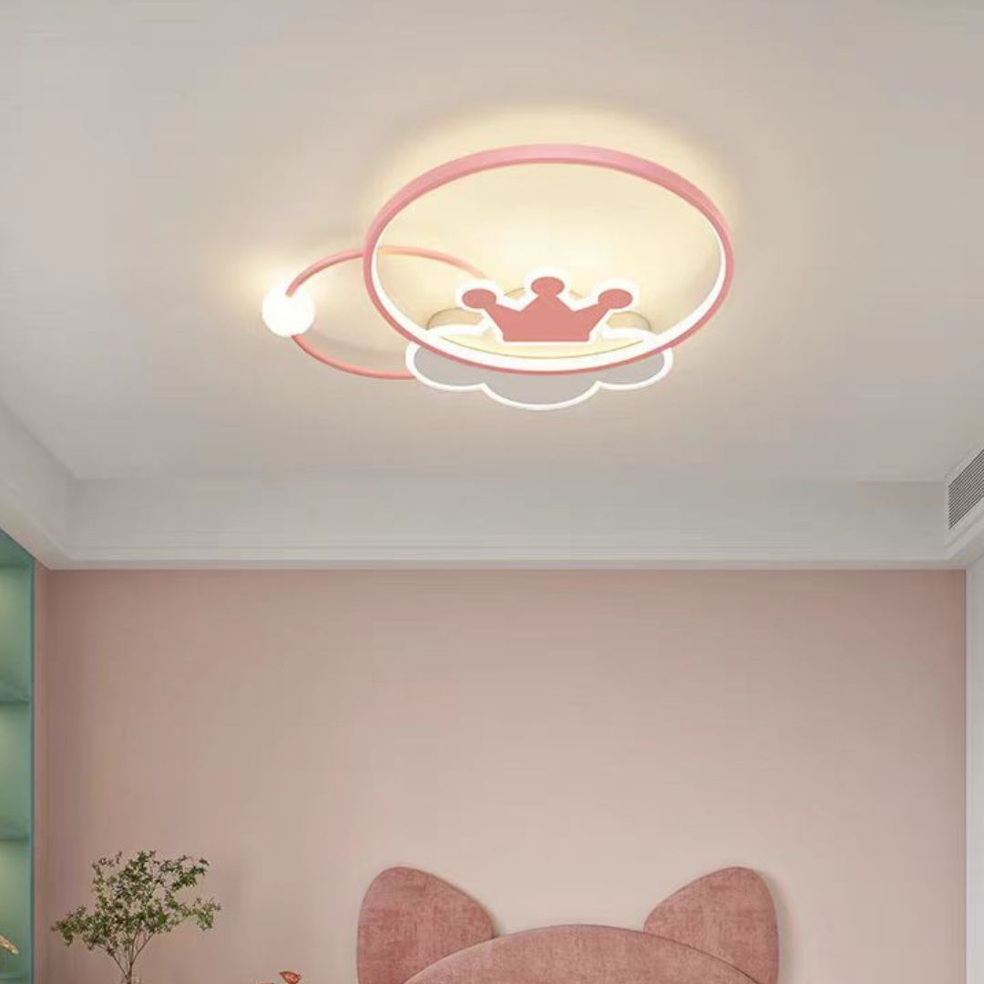 Lustra LED 110W Pink Majesty Telecomanda Echivalent 300W