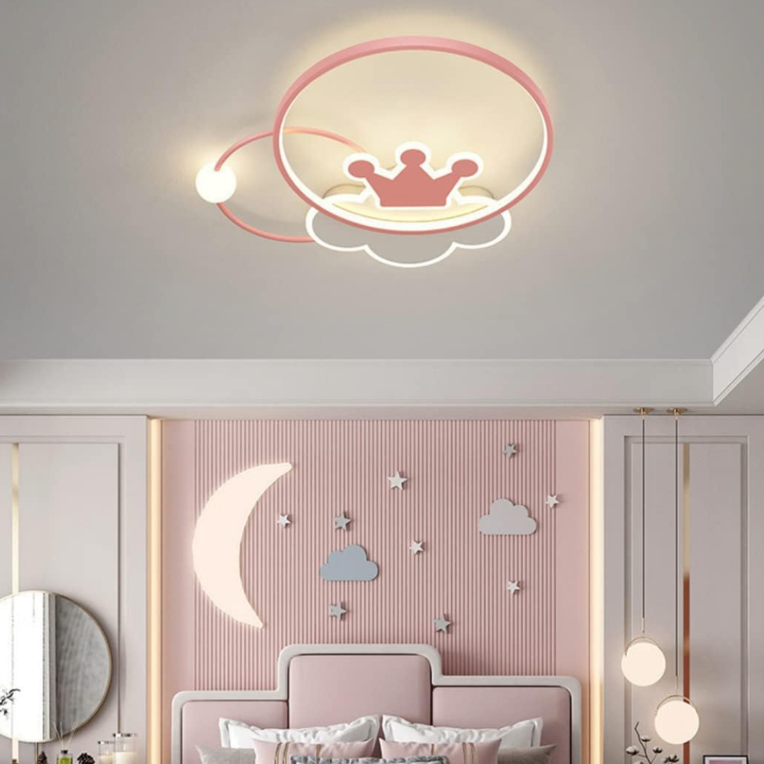 Lustra LED 110W Pink Majesty Telecomanda Echivalent 300W