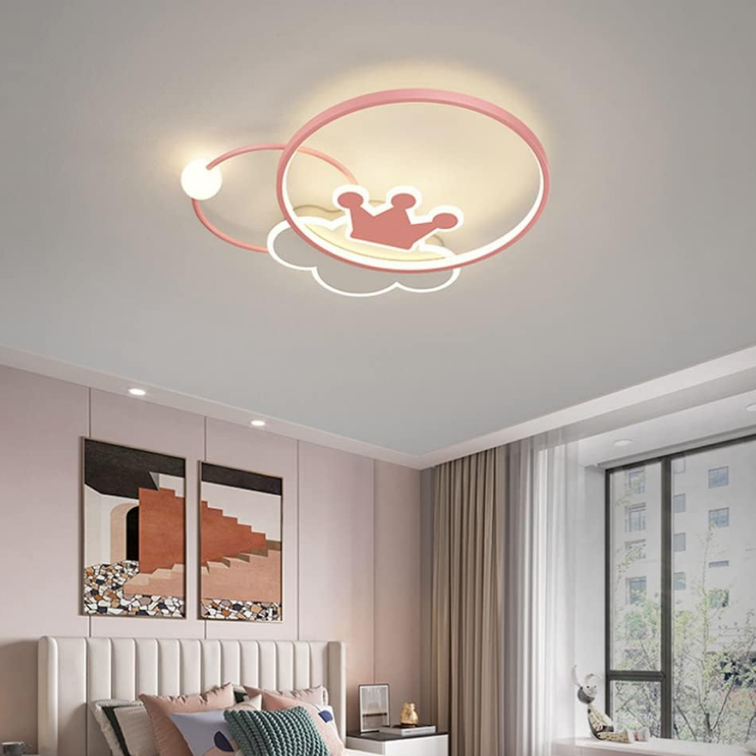 Lustra LED 110W Pink Majesty Telecomanda Echivalent 300W