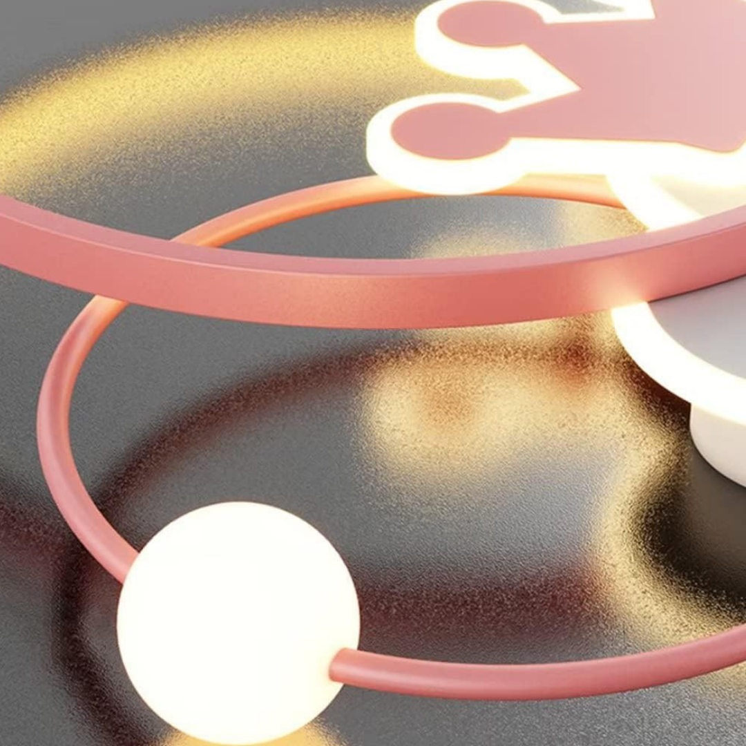 Lustra LED 110W Pink Majesty Telecomanda Echivalent 300W