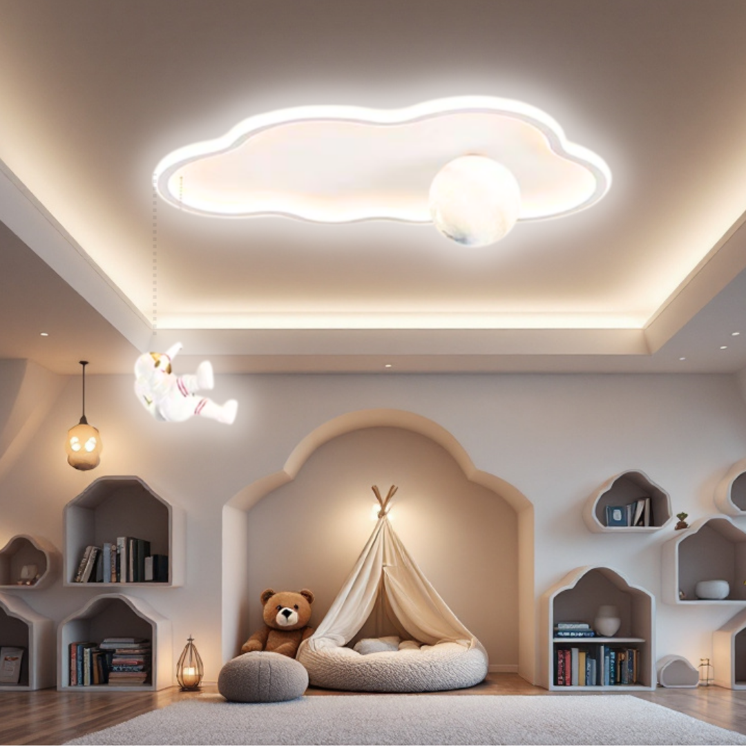 Lustra LED 144W Moonwalk Cloud Telecomanda Echivalent 400W