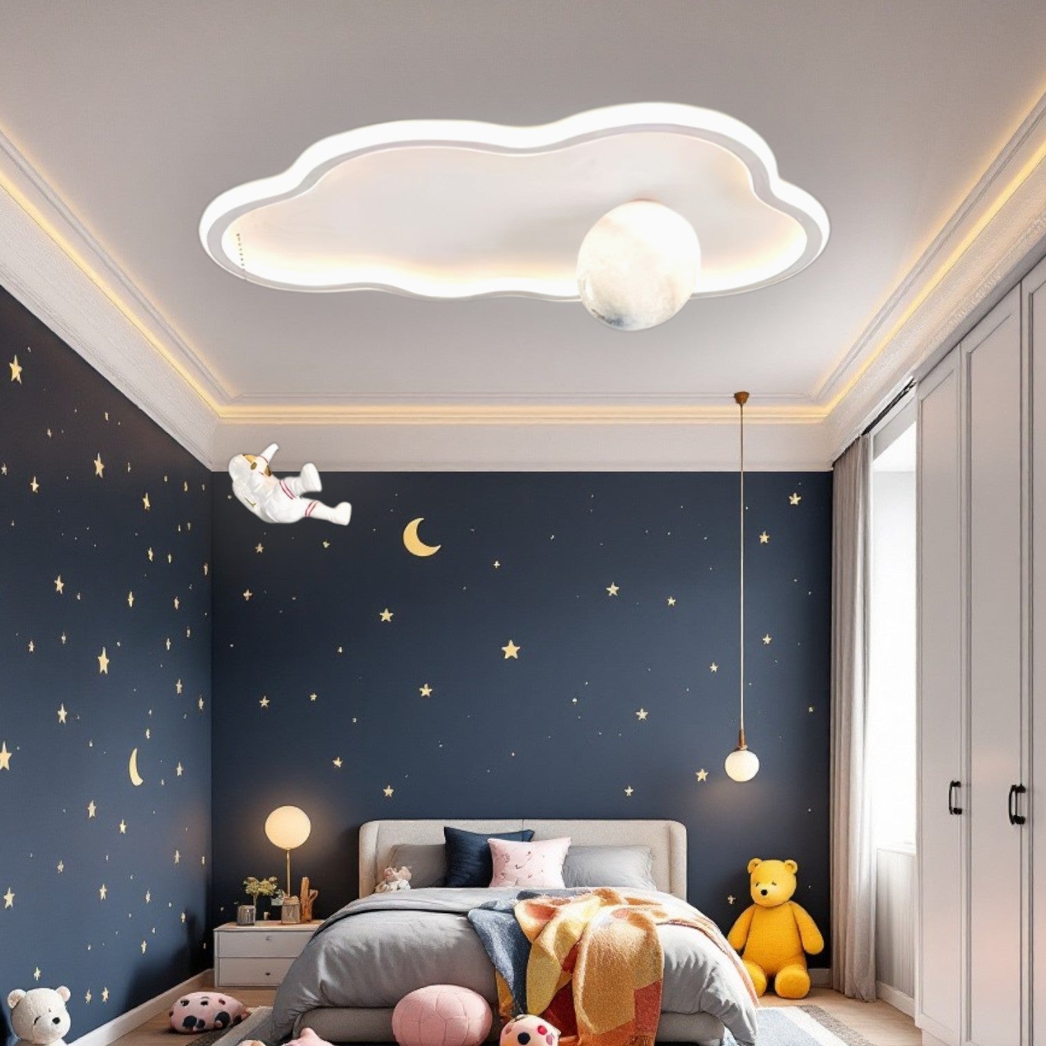 Lustra LED 144W Moonwalk Cloud Telecomanda Echivalent 400W