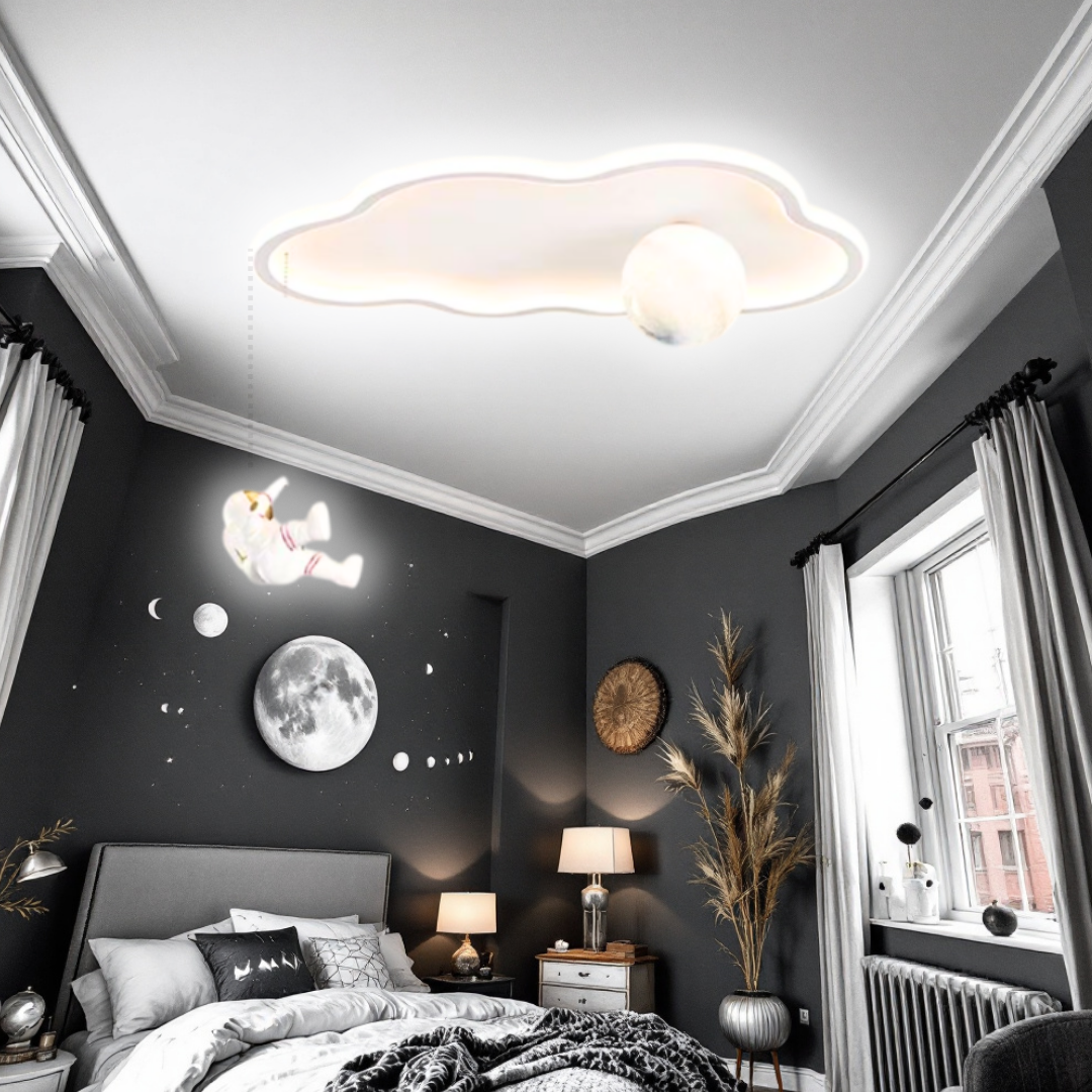 Lustra LED 144W Moonwalk Cloud Telecomanda Echivalent 400W