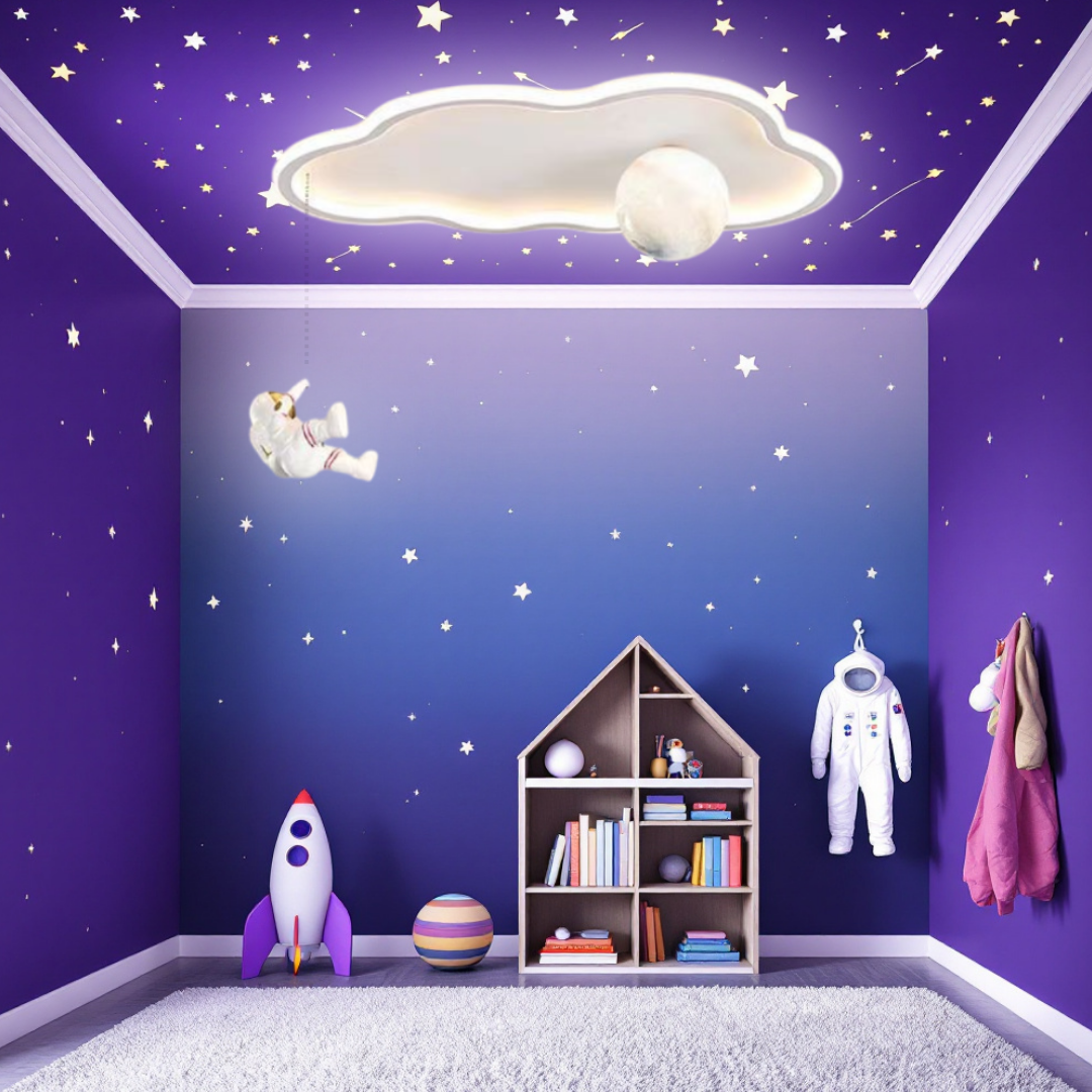 Lustra LED 144W Moonwalk Cloud Telecomanda Echivalent 400W