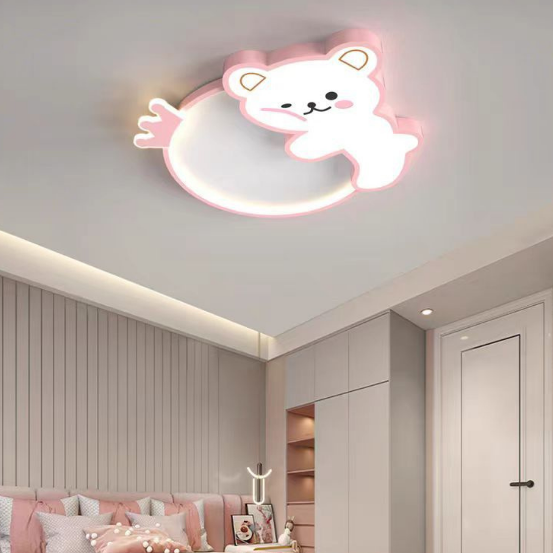 Lustra LED 96W Happy Bear cu Telecomanda Echivalent 400W