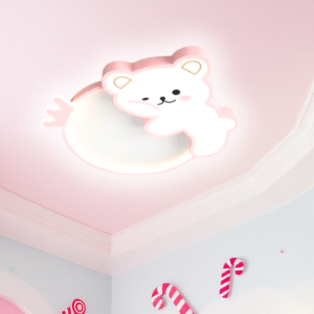 Lustra LED 96W Happy Bear cu Telecomanda Echivalent 400W