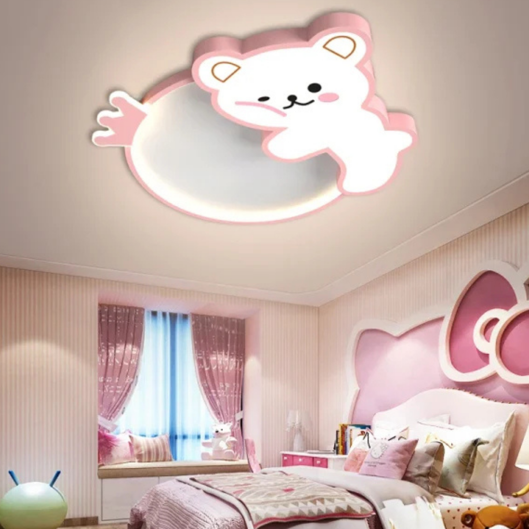 Lustra LED 96W Happy Bear cu Telecomanda Echivalent 400W